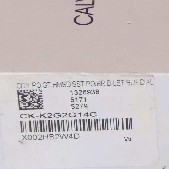 New $279 Calvin Klein Completion Date Watch KAM211 Swiss Made, Sapphire Crystal - Picture 8 of 14